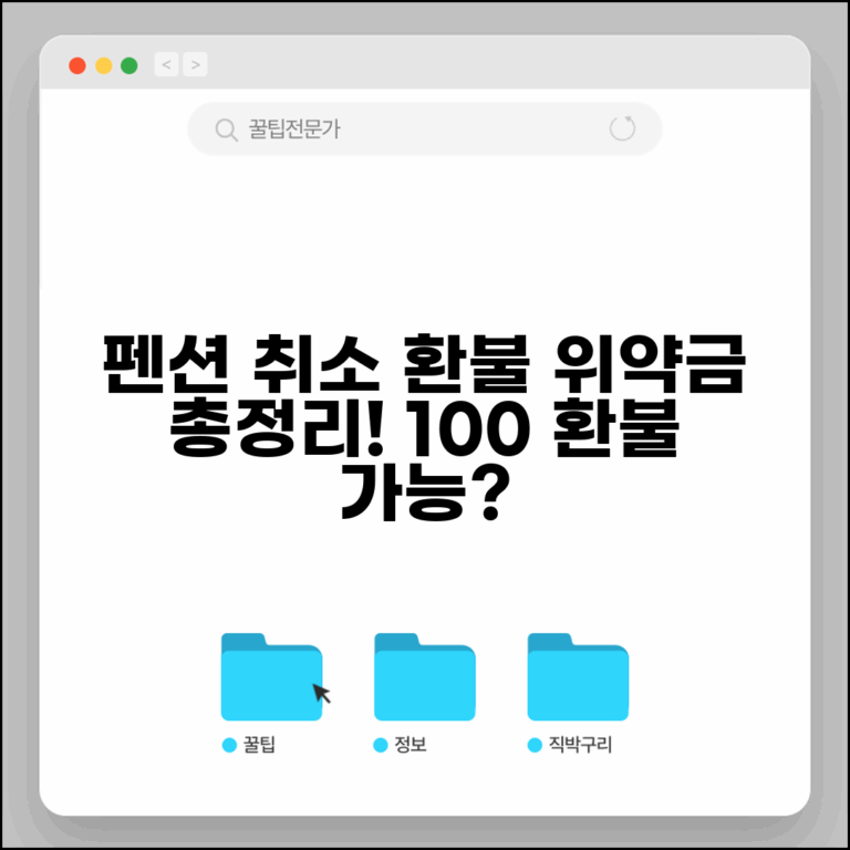 펜션 예약 취소 환불 | 펜션 캠핑장 예약 취소시 환불 정책과 위약금