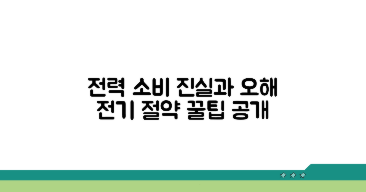 전력 소비 실태와 오해 풀기