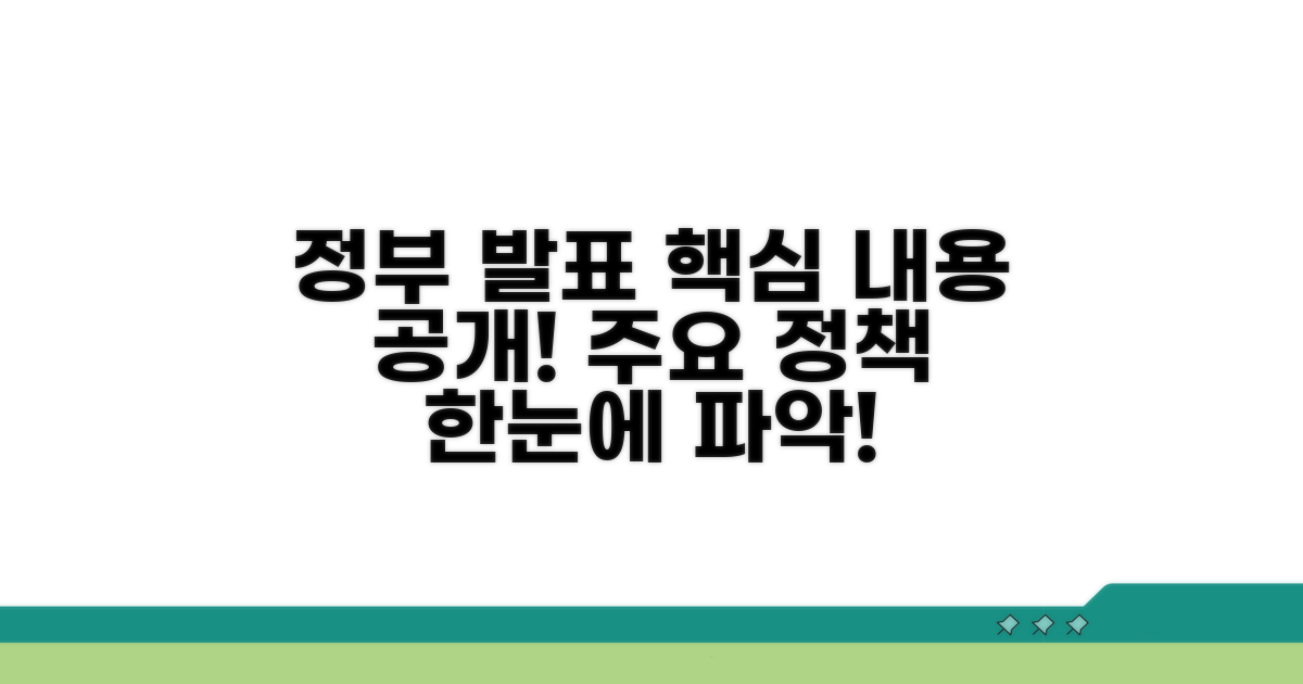 정부 발표 내용 알아보기