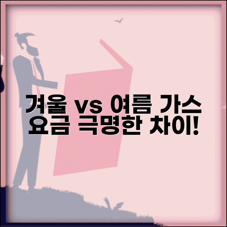 도시가스 계절별 요금 동절기 하절기 | 겨울 가스 요금 여름 가스 요금 차이