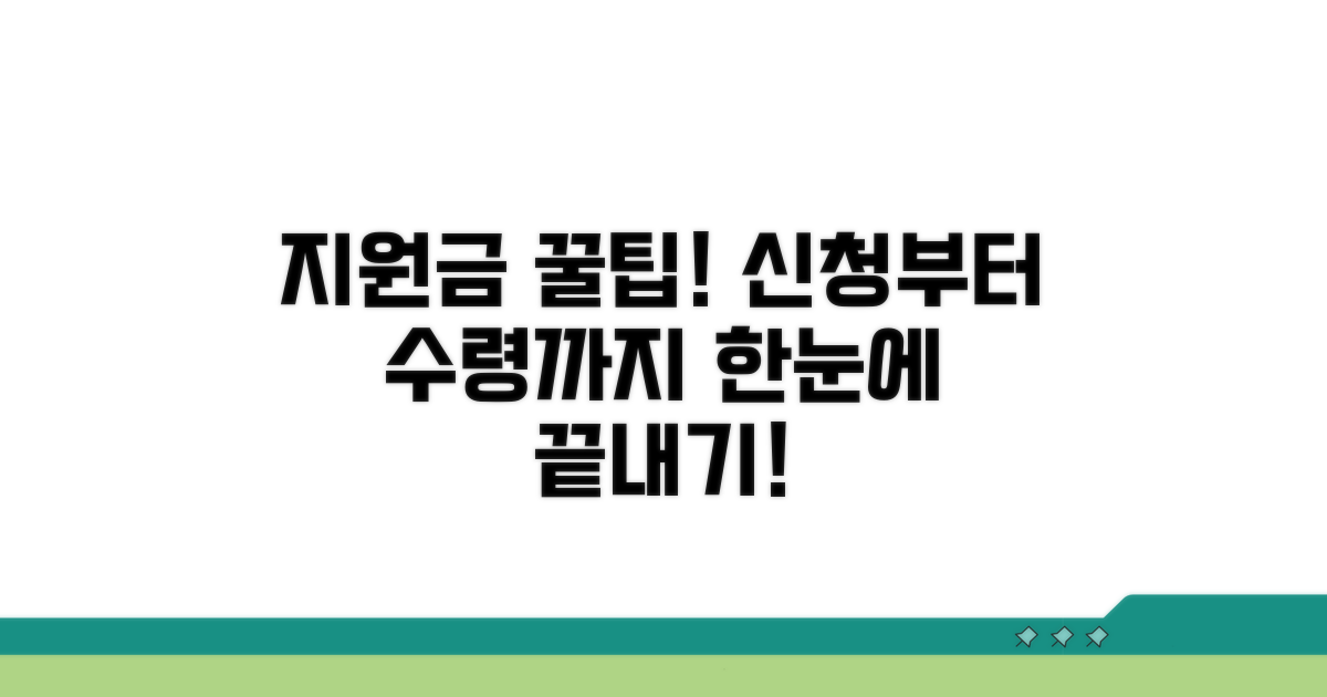 지원금 신청부터 수령까지 완벽 가이드