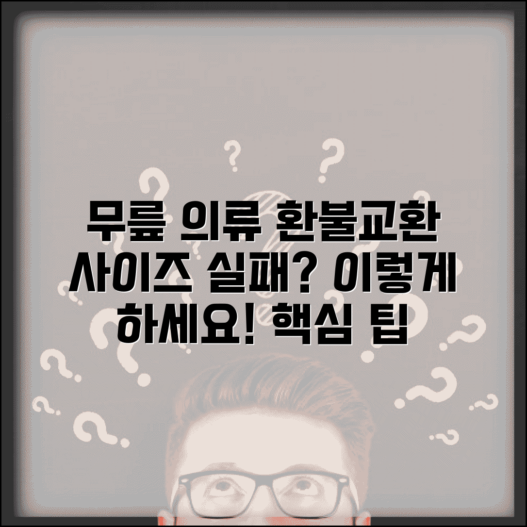 무릎 관련 의류 환불 사유 | 사이즈 불량 교환 요청 방법 및 표현법 총정리