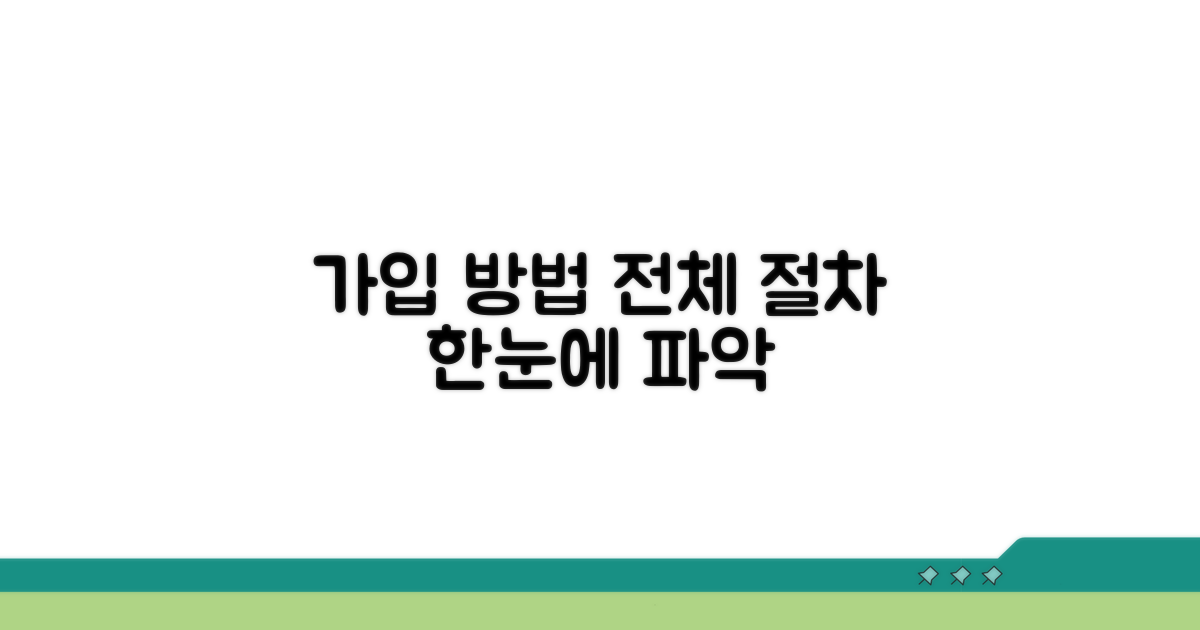 가입 신청 방법과 절차 한눈에 보기