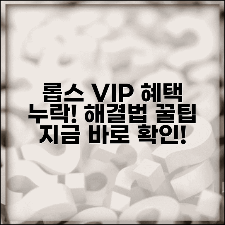 롭스 회원등급 혜택 미적용 및 VIP 할인 누락 | 문제 해결 방법, 고객센터 문의 팁