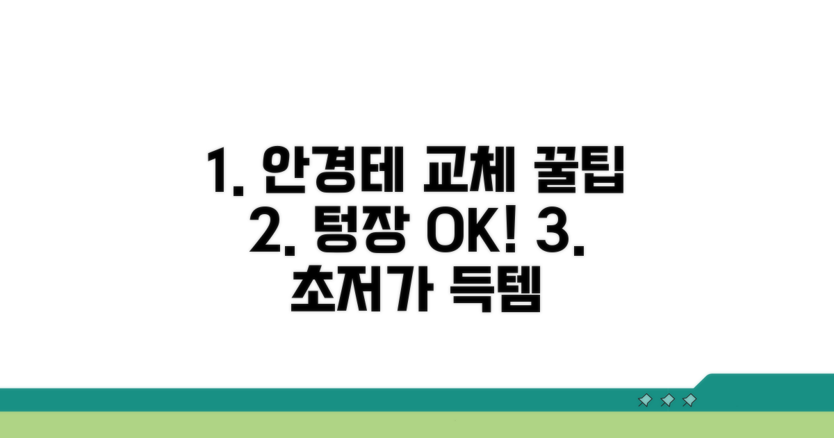 알뜰하게 안경테 교체하는 꿀팁