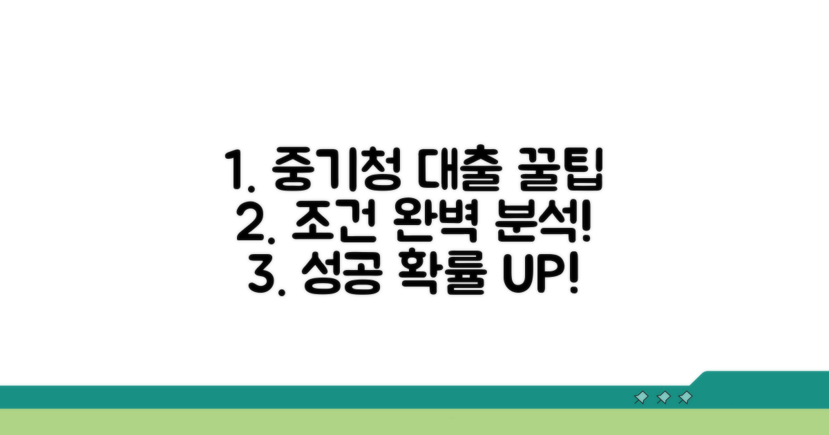 중기청 대출 조건 완전 분석