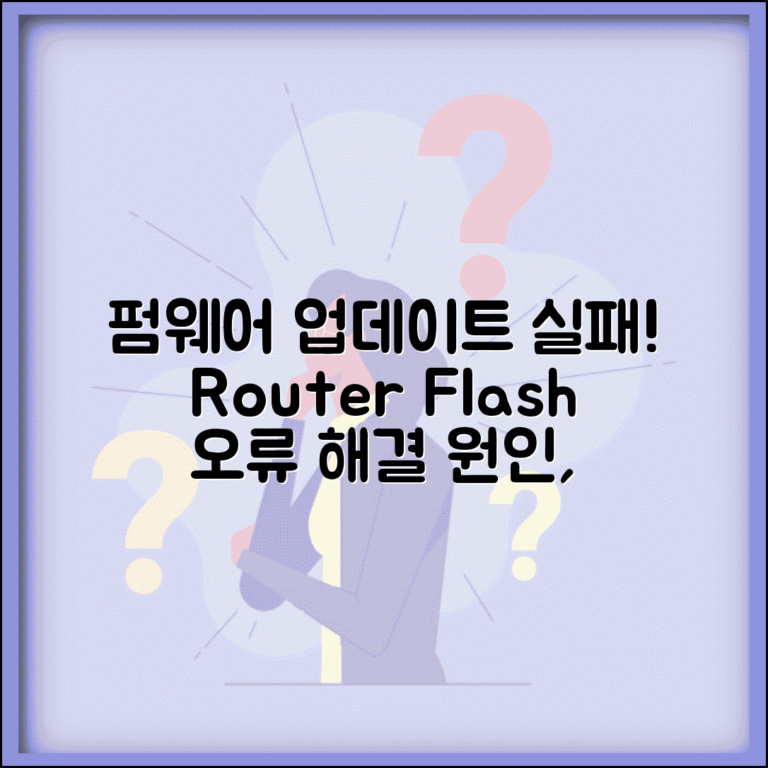 공유기 펌웨어 업데이트 실패 | Router Firmware 플래시 오류 해결 방법 | 원인, 증상, 대처법 총정리