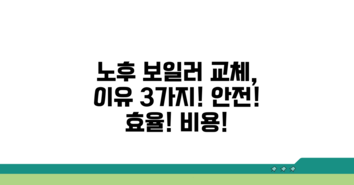 노후 보일러 교체, 왜 필요할까요?