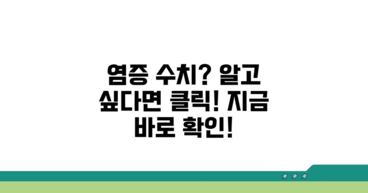 염증 수치, 언제 높고 낮을까?