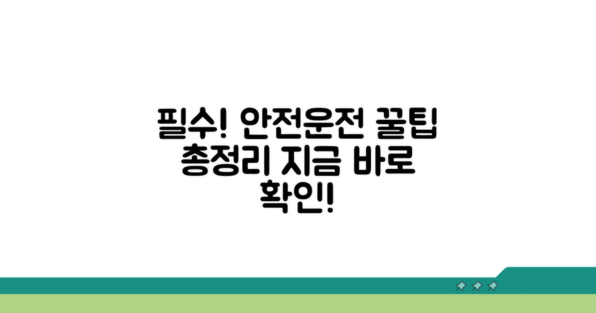 안전 운전 위한 추가 정보