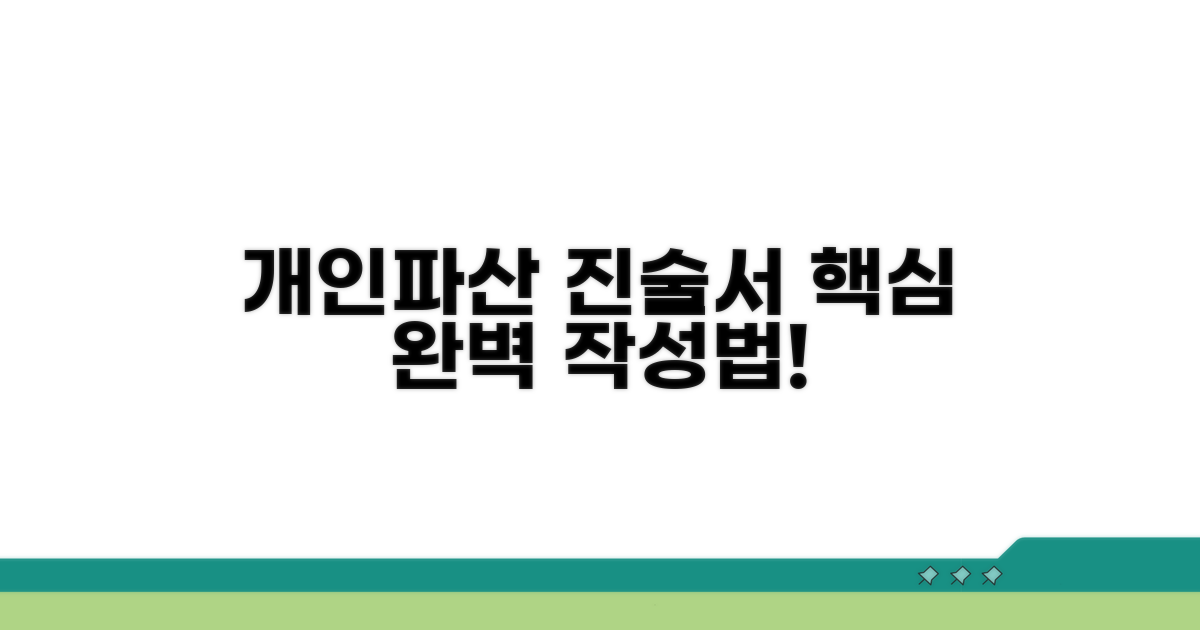 개인파산 진술서 작성법 완벽 가이드