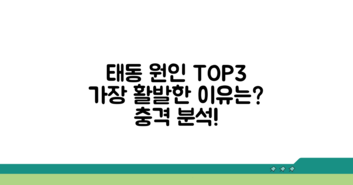 가장 활발한 태동 원인 분석