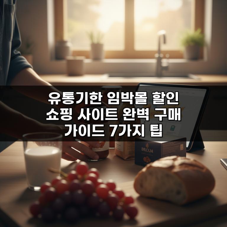 유통기한 임박몰 할인 쇼핑 사이트 완벽 구매 가이드 7가지 팁