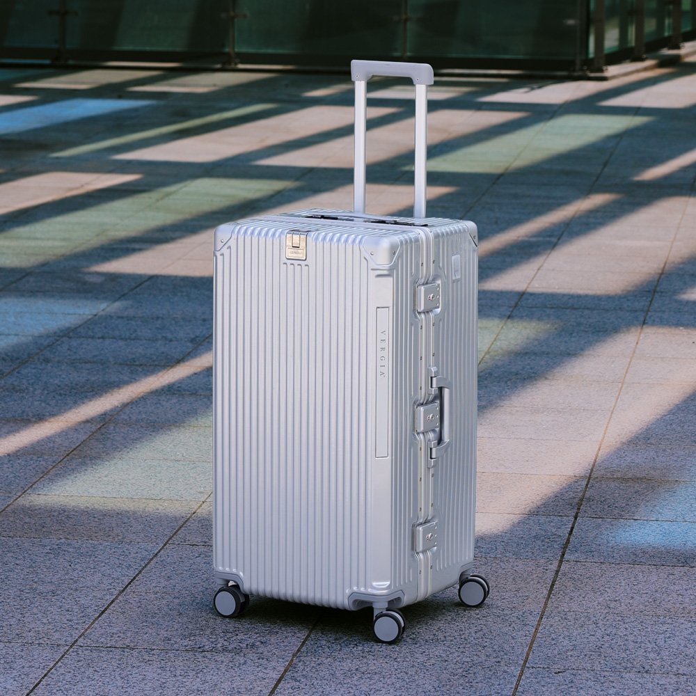 베르지아 폴리카보네이트 여행용 캐리어 24인치, 실버 상세 이미지 1