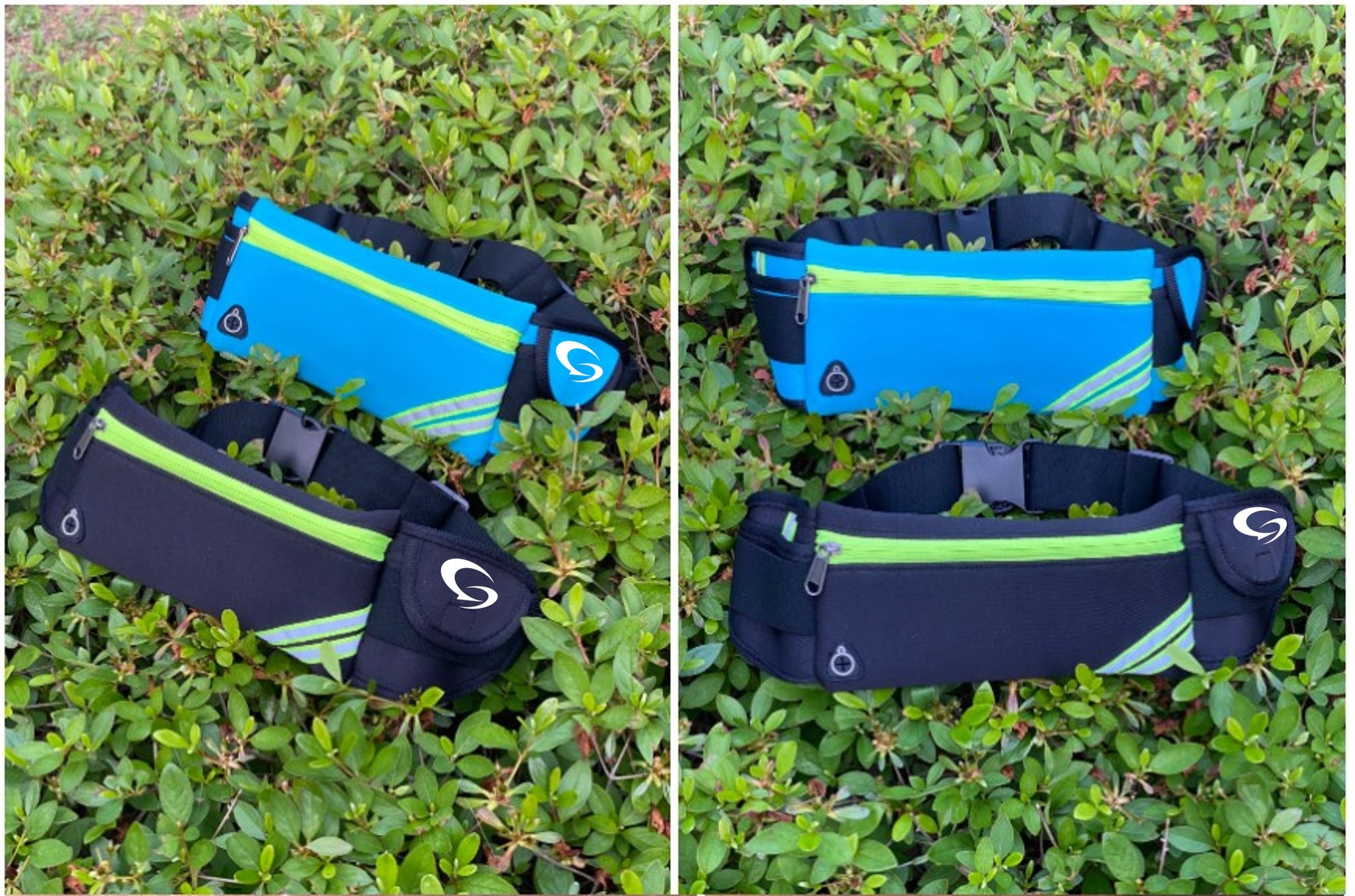 콤마스포츠 멀티포켓 러닝벨트 플립벨트 힙색 조깅 마라톤 허리가방 얄은허리 러닝용품 밴드 방수 허리색 골프 헬스 상세 이미지 1