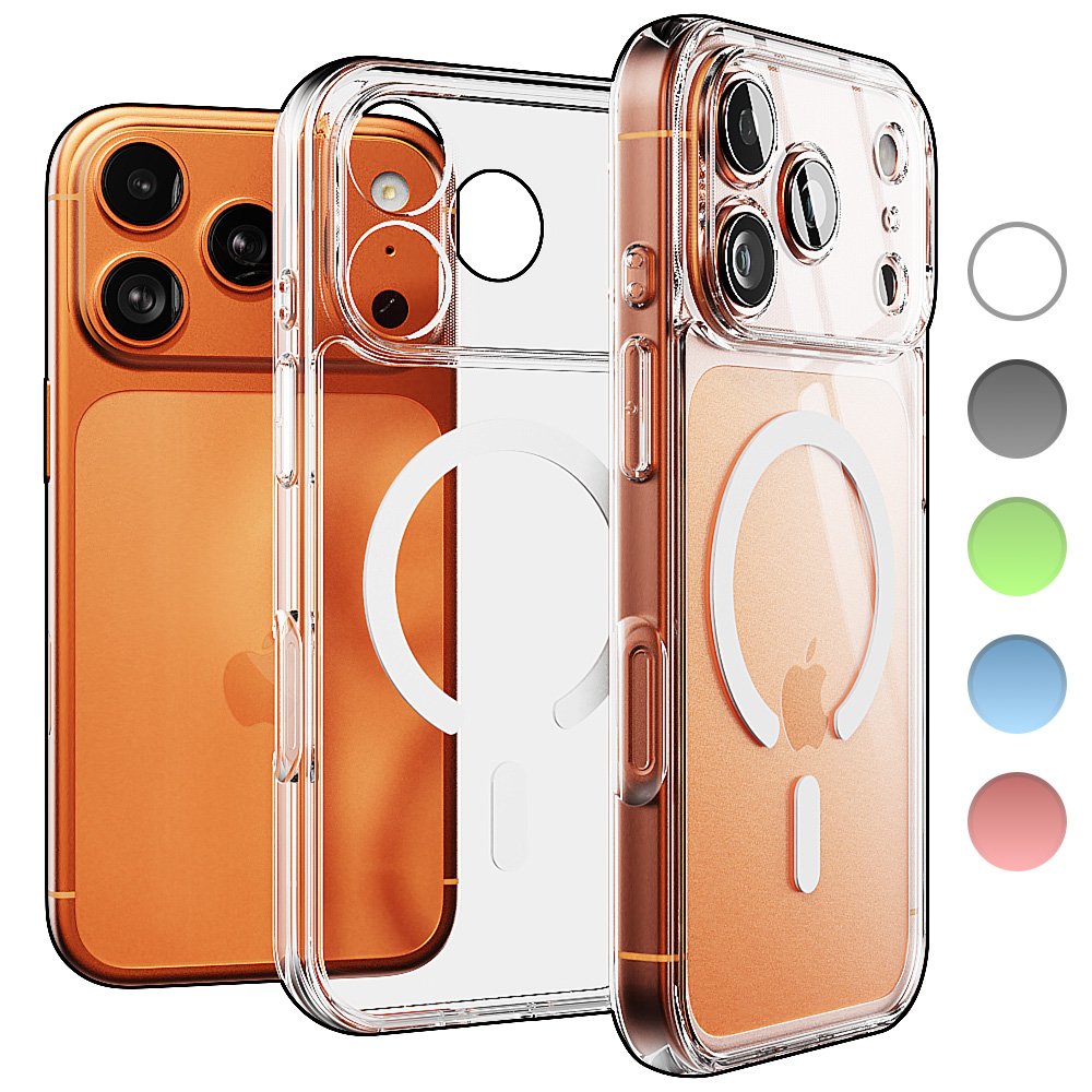 빅쏘 띠부띠부 5가지 컬러 범퍼 맥세이프 케이스 투명, 아이폰17 프로 맥스 상세 이미지 1