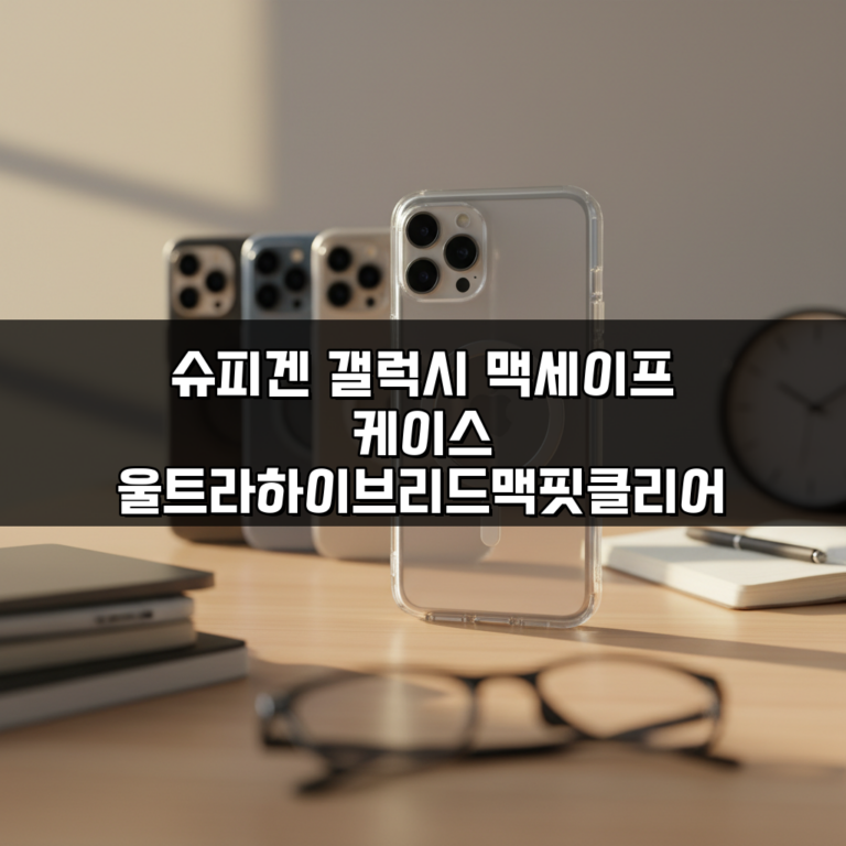 슈피겐 갤럭시 맥세이프 케이스 울트라하이브리드맥핏클리어화이트, 2주 써보니