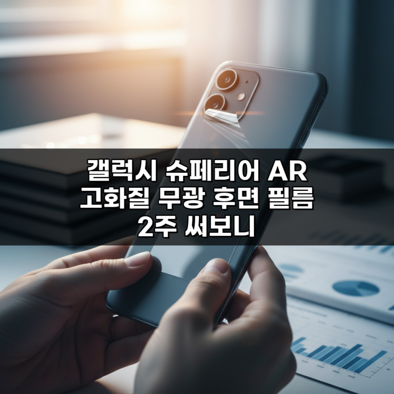 갤럭시 슈페리어 AR 고화질 무광 후면 필름 2주 써보니