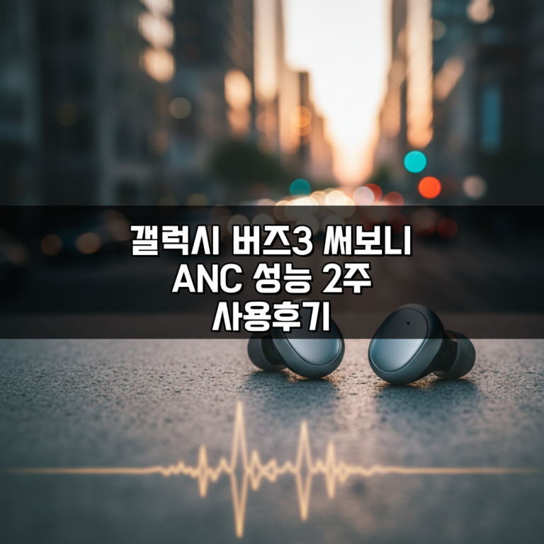 갤럭시 버즈3 써보니 ANC 성능 2주 사용후기