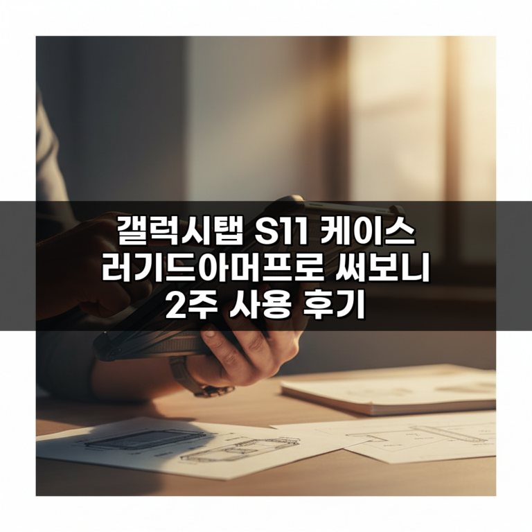 갤럭시탭 S11 케이스 러기드아머프로 써보니 2주 사용 후기