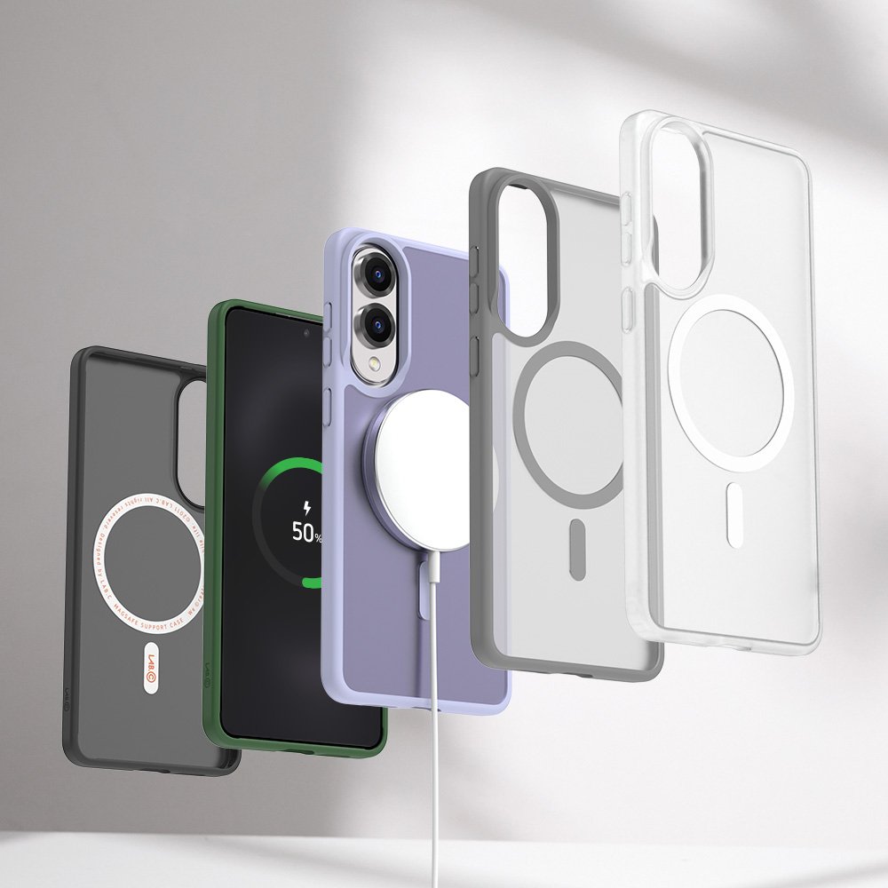 랩씨 맥세이프 마그넷 케이스 지문방지 강력한 자력 매트블랙, 갤럭시S24 울트라 상세 이미지 2