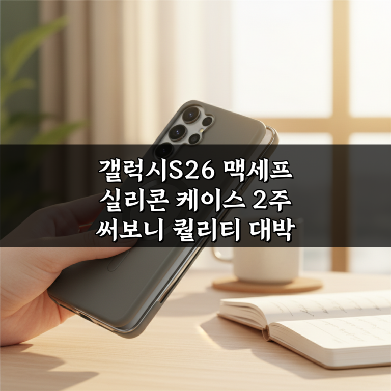 갤럭시S26 맥세프 실리콘 케이스 2주 써보니 퀄리티 대박