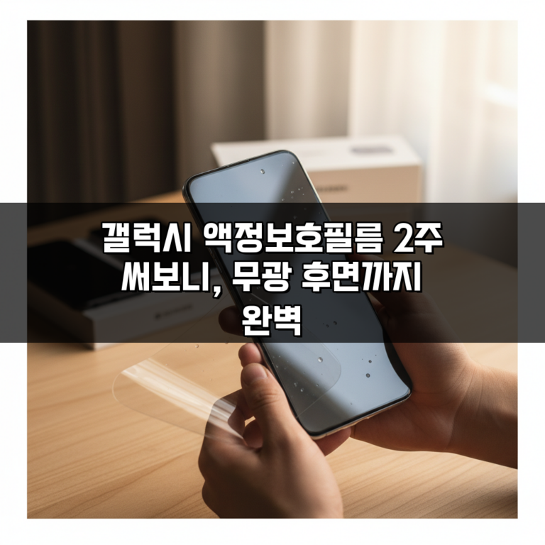 갤럭시 액정보호필름 2주 써보니, 무광 후면까지 완벽