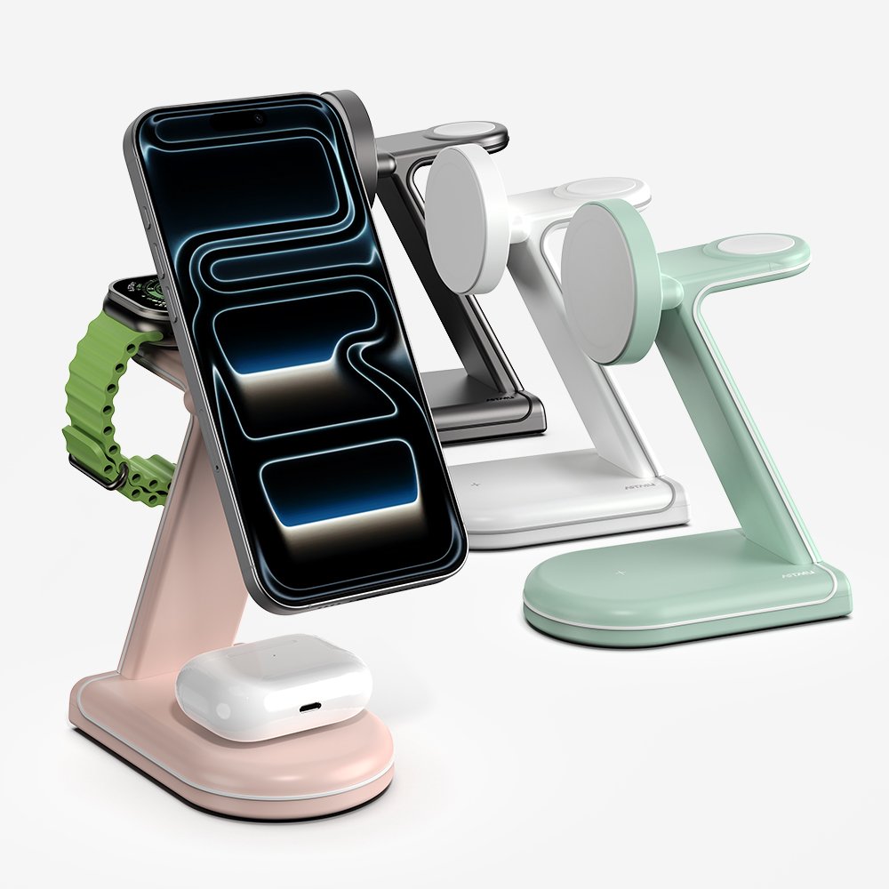 3in1 애플 MFM 맥세이프 고속 무선 충전기 MC610 화이트 상세 이미지 1