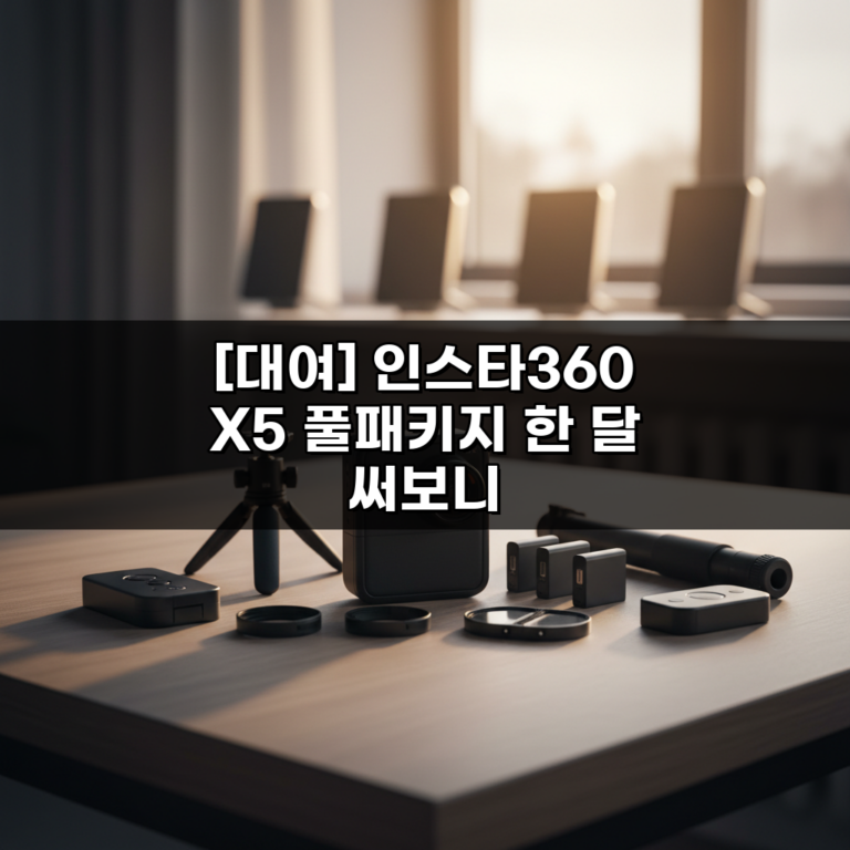 [대여] 인스타360 X5 풀패키지 한 달 써보니