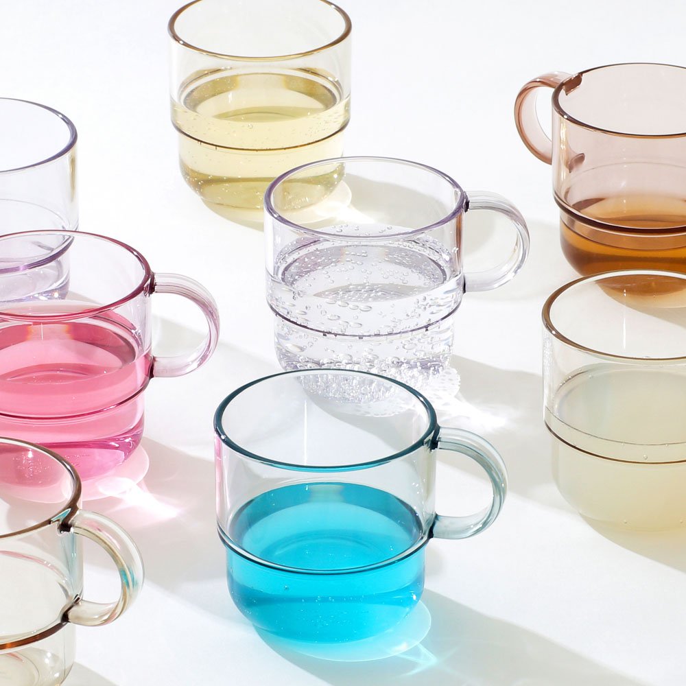 투명 유아 한손 컵 스태킹 어린이 아이 유아용 물컵 상세 이미지 1