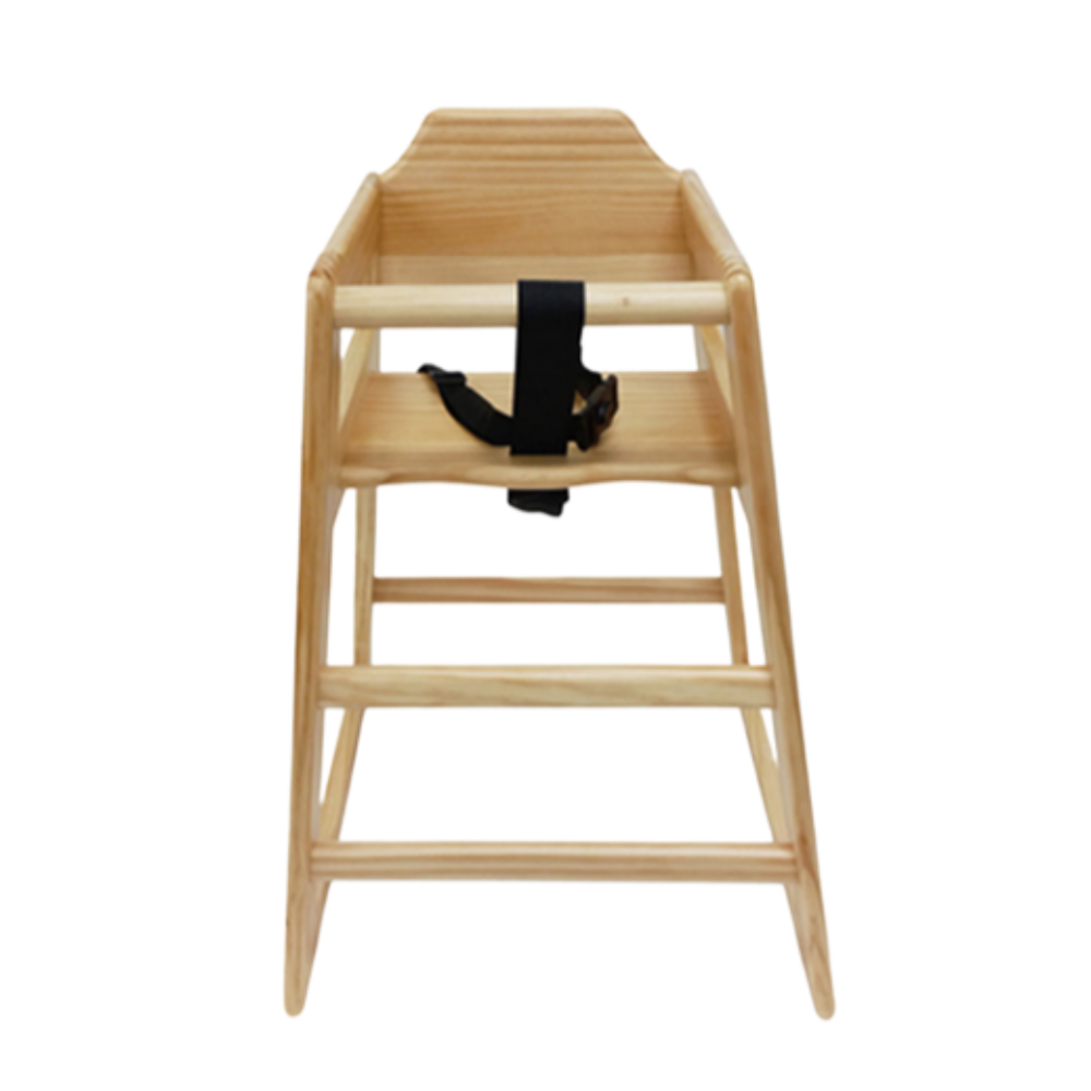 아기 식탁의자 카페 식당 업소용 원목 유아 하이체어 상세 이미지 1