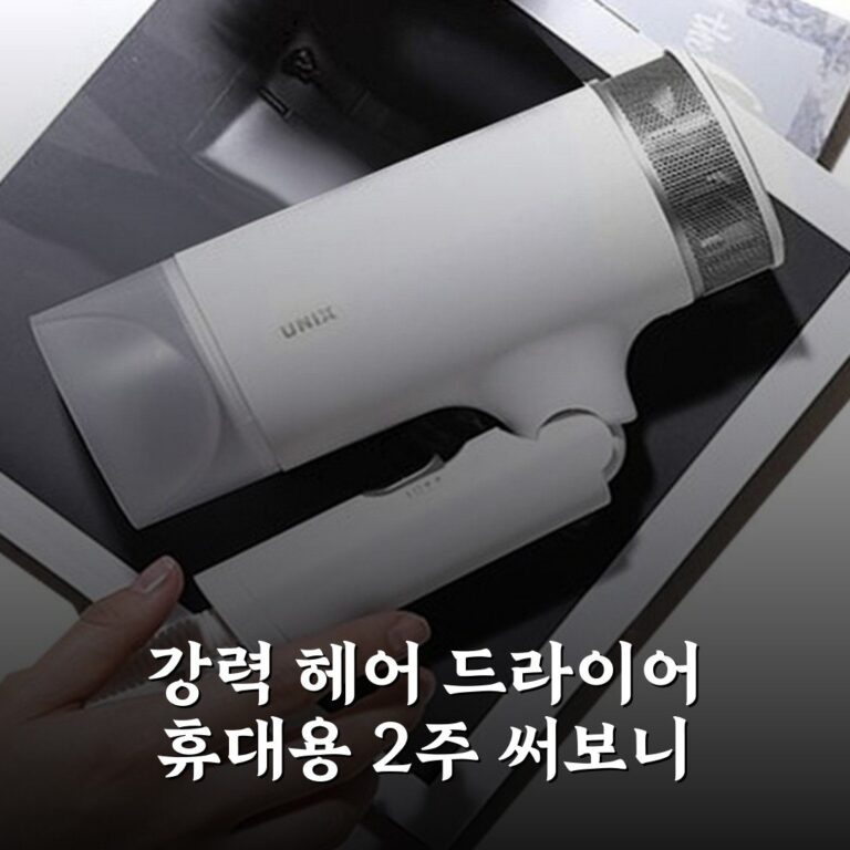 강력 헤어 드라이어 휴대용 2주 써보니
