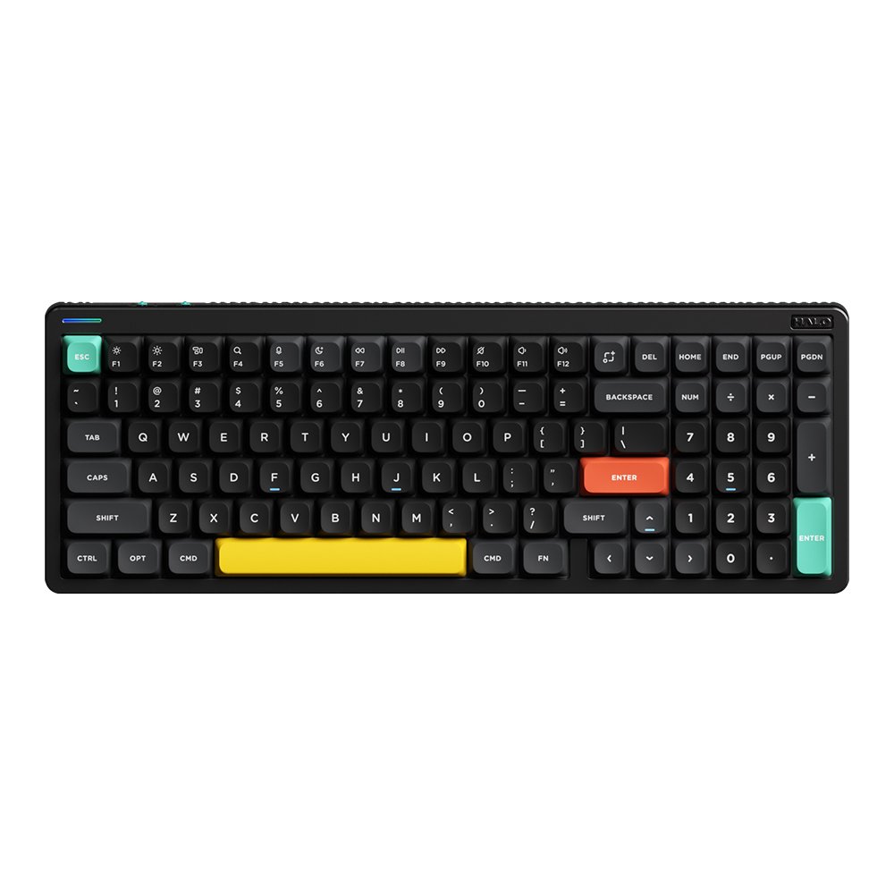 NUPHY Halo96 V2 기계식 키보드 블루투스 유선 무선 영문 각인 옵시디언 블랙, 저소음 적축 상세 이미지 2