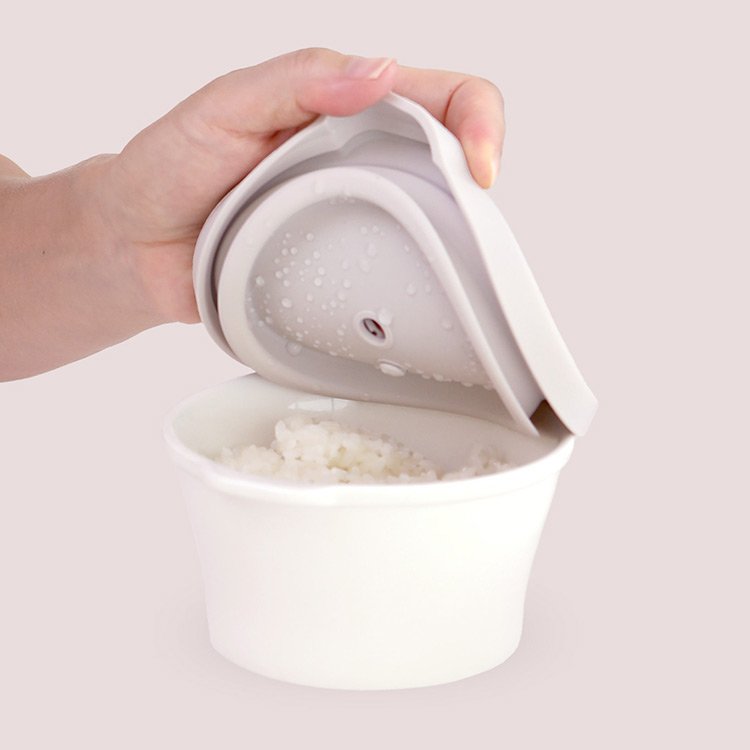 도자기 밥용기 냉동밥 보관 용기 세라믹 온기 전자렌지용 밀폐 소분 보관 2P 상세 이미지 1