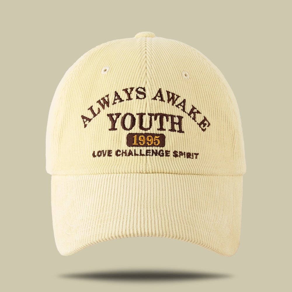 국내제작 youth 1995 골덴 볼캡 여성 캡모자 남자 코듀로이 모자 상세 이미지 1