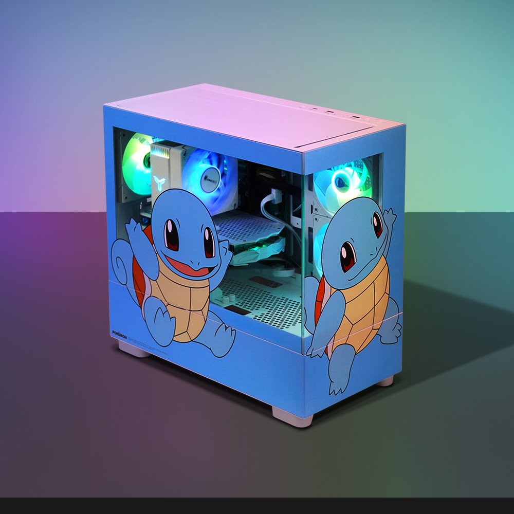 주연테크 포켓몬스터 PC 인텔 코어 울트라5 225F RTX 5070 TI 게이밍 컴퓨터 RAM 16GB SSD 512GB PKK225F57T-W 꼬부기 데스크탑 상세 이미지 1