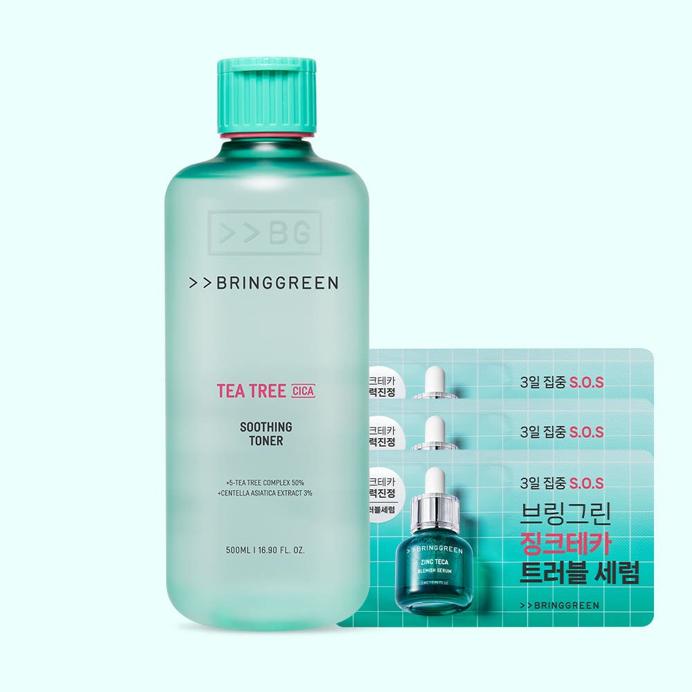 브링그린 티트리 시카 수딩 토너 대용량 증정기획 500ml 상세 이미지 2