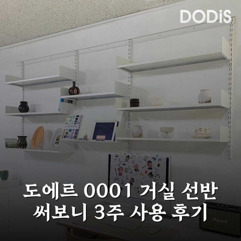 도에르 0001 거실 선반 써보니 3주 사용 후기