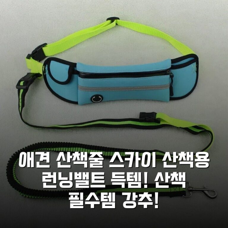 애견 산책줄 스카이 산책용 런닝밸트 득템! 산책 필수템 강추!