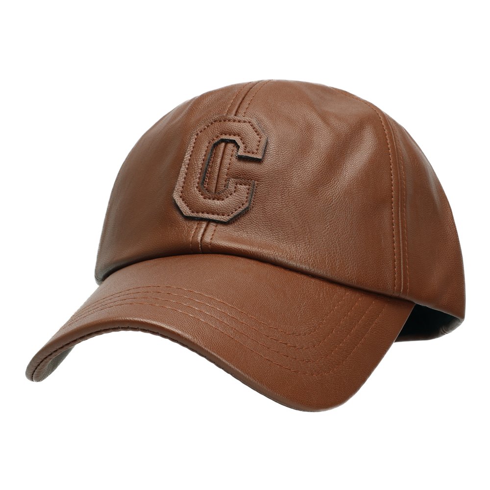 국내제작 레더 C로고 야구 모자 가을 여성 캡모자 남자 볼캡 상세 이미지 1
