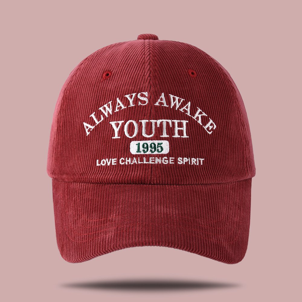 국내제작 youth 1995 골덴 볼캡 여성 캡모자 남자 코듀로이 모자 상세 이미지 2