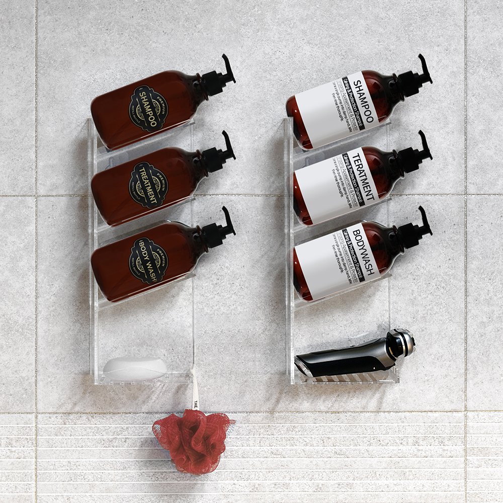 노바리빙 아크릴 욕실 선반 수납장 화장실 수납함 욕실장 무타공 상세 이미지 2