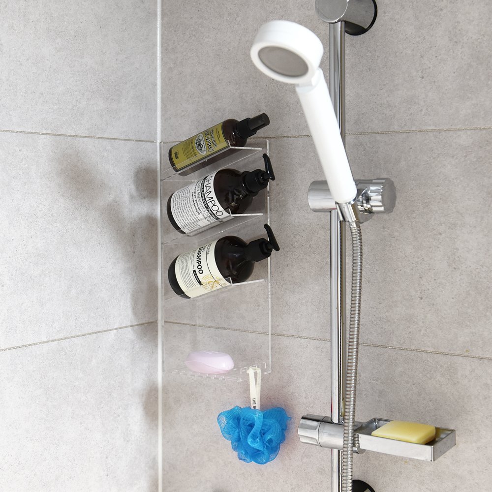 노바리빙 아크릴 욕실 선반 수납장 화장실 수납함 욕실장 무타공 상세 이미지 1