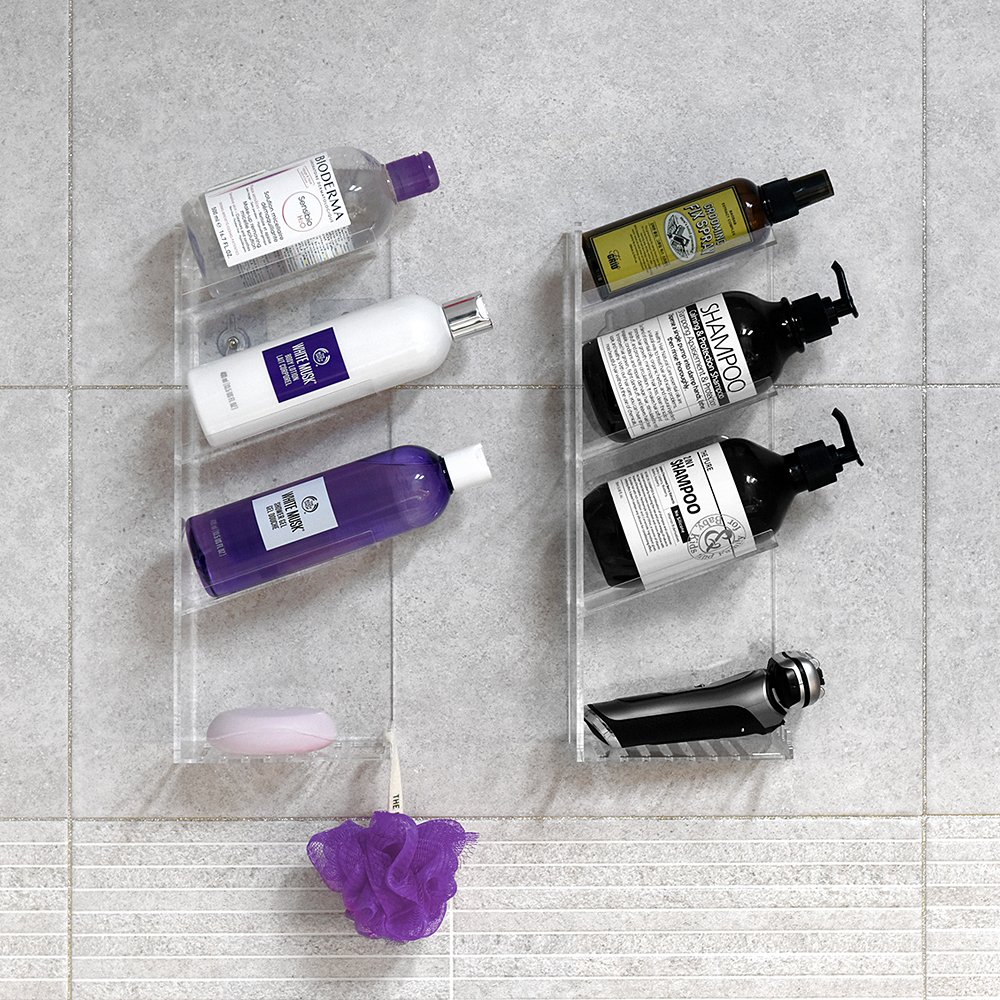 노바리빙 아크릴 욕실 선반 수납장 화장실 수납함 욕실장 무타공 상세 이미지 1