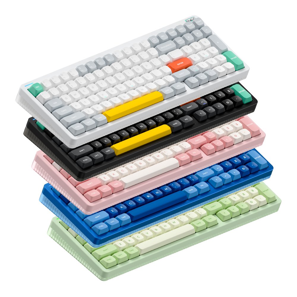 NUPHY Halo96 V2 기계식 키보드 블루투스 유선 무선 영문 각인 옵시디언 블랙, 저소음 적축 상세 이미지 2