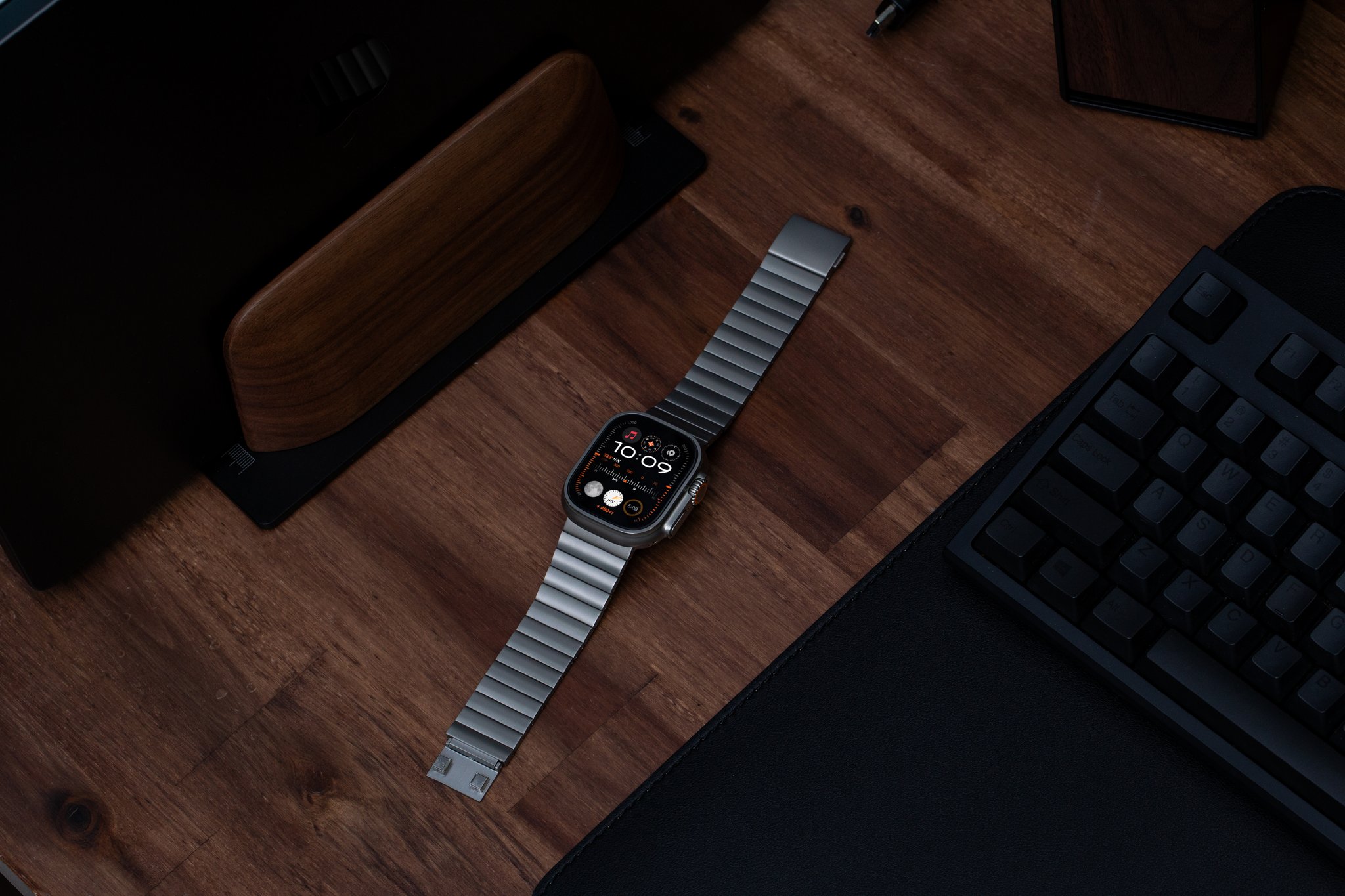 애플워치 울트라 2 스트랩 티타늄 메탈 1 밴드 스틸 줄 49mm 상세 이미지 2