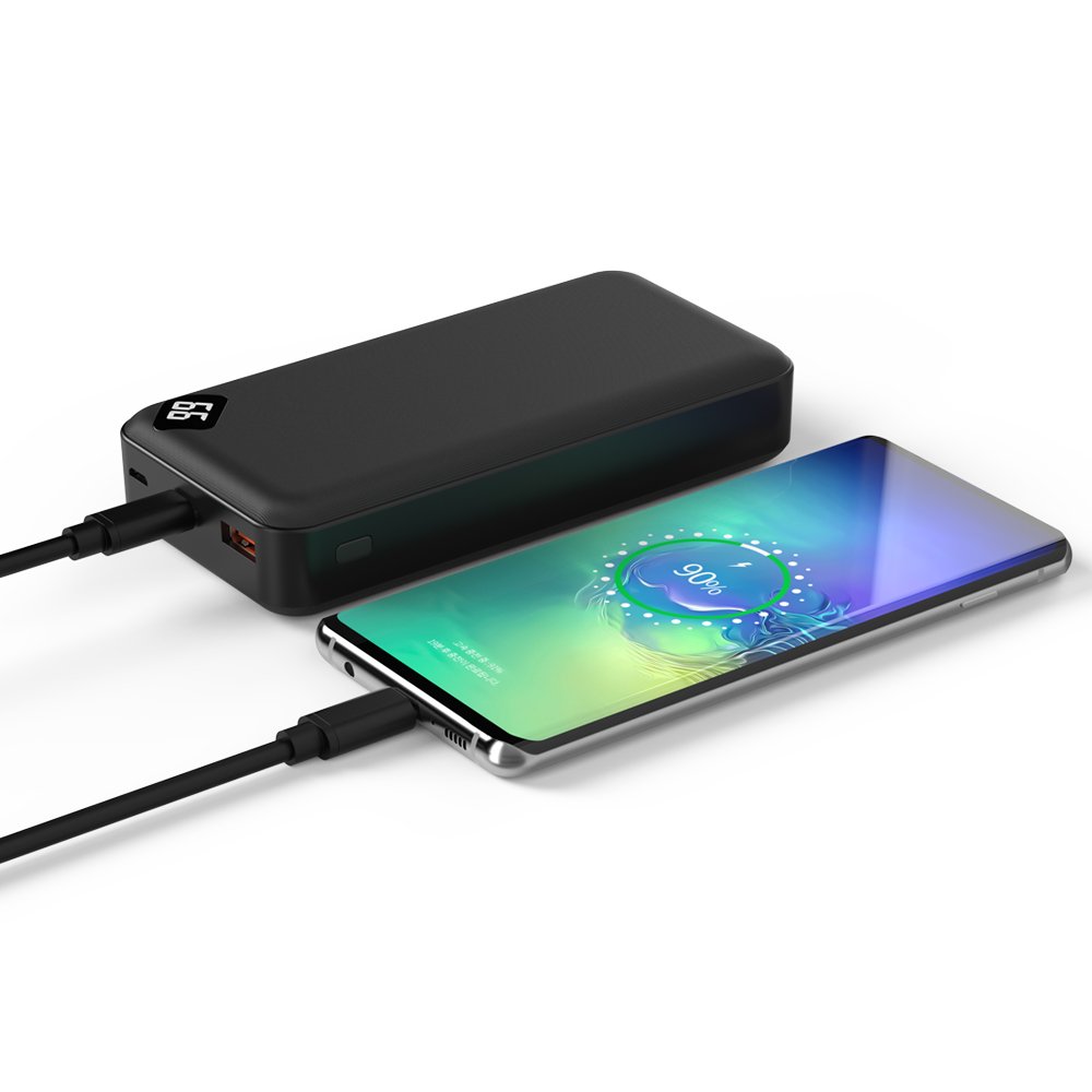 넥스트유 20000mAh QC3.0 다용도 유선 급속 휴대용 듀얼 충전 보조배터리 20001QPB 상세 이미지 1
