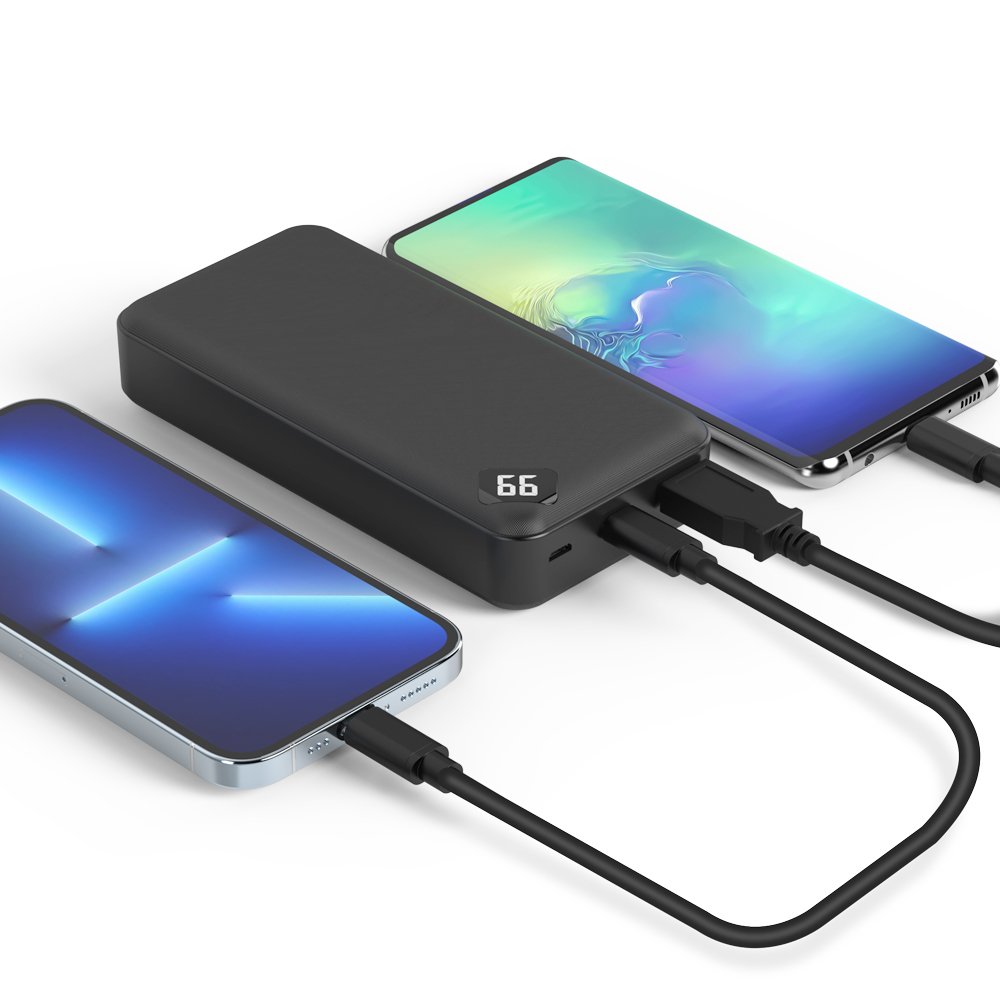 넥스트유 20000mAh QC3.0 다용도 유선 급속 휴대용 듀얼 충전 보조배터리 20001QPB 상세 이미지 2