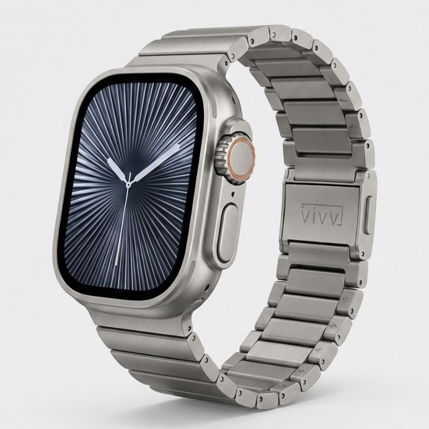 애플워치 울트라 2 스트랩 티타늄 메탈 1 밴드 스틸 줄 49mm 상세 이미지 1