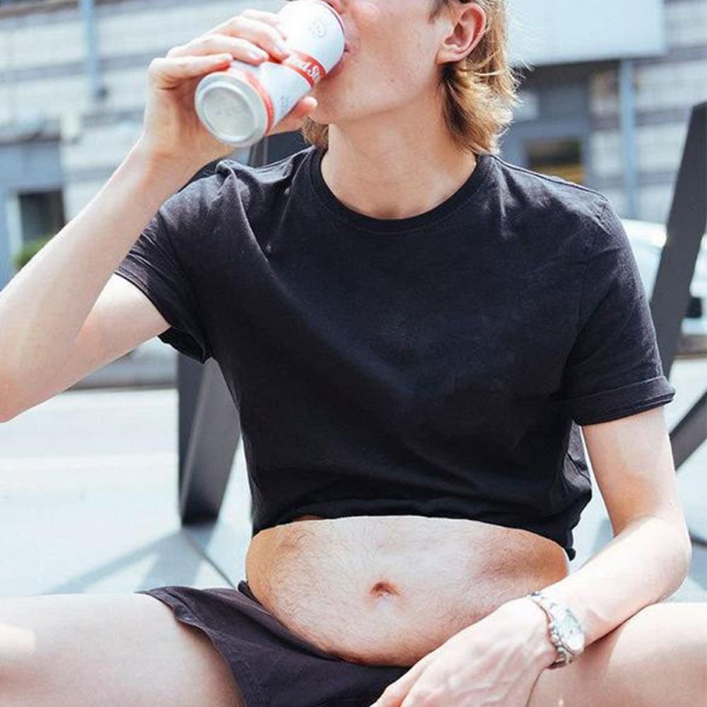 뱃살힙색 뱃살가방 힙백 배살 웃긴선물 쓸모없는 쓸데없는 쓸없선 필요없는 무쓸모 킹받는 엽기 상세 이미지 2